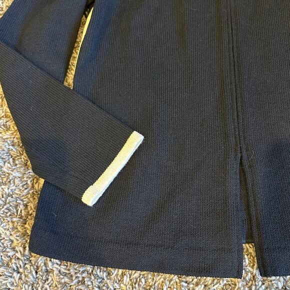 St. John Collection by Marie Grey Black Zip Up Sweater Jacket Size 4 - Picture 5 of 6
